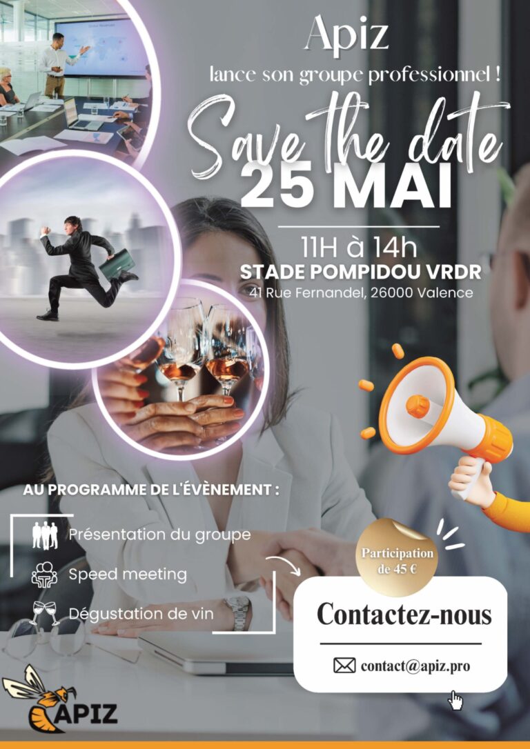 Lire la suite à propos de l’article Lancement Groupe APIZ / Save the Date