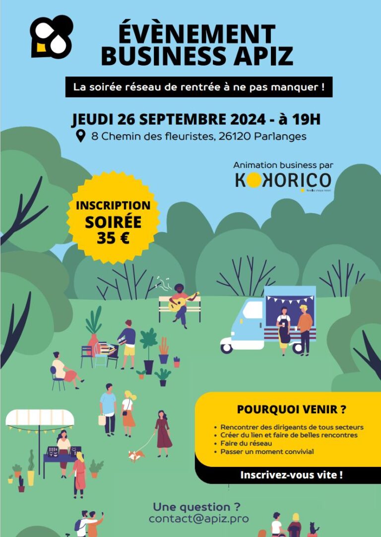 Lire la suite à propos de l’article ÉVÈNEMENT BUSINESS APIZ – 26/09/2024